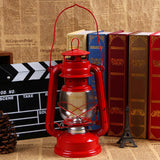 Maxbell Retro Kerosene Oil Lamp Decorative Camping Lamp for Bedroom Restaurant Party Red