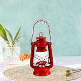 Maxbell Retro Kerosene Oil Lamp Decorative Camping Lamp for Bedroom Restaurant Party Red