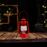 Maxbell Retro Kerosene Oil Lamp Decorative Camping Lamp for Bedroom Restaurant Party Red