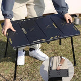 Camping Table Carrying Bag Folding Picnic Table for Travel Backyard Barbecue Black