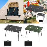 Camping Table Carrying Bag Folding Picnic Table for Travel Backyard Barbecue Black