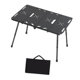 Camping Table Carrying Bag Folding Picnic Table for Travel Backyard Barbecue Black