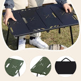 Camping Table Carrying Bag Folding Picnic Table for Travel Backyard Barbecue Green