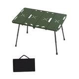 Camping Table Carrying Bag Folding Picnic Table for Travel Backyard Barbecue Green