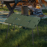 Camping Table Carrying Bag Folding Picnic Table for Travel Backyard Barbecue Green