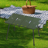 Camping Table Carrying Bag Folding Picnic Table for Travel Backyard Barbecue Green