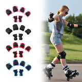 Maxbell Kids Protective Gear Set Kids Skateboard Knee Pads for 2-7 Years Sports Bike Pink