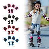 Maxbell Kids Protective Gear Set Kids Skateboard Knee Pads for 2-7 Years Sports Bike Pink