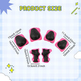 Maxbell Kids Protective Gear Set Kids Skateboard Knee Pads for 2-7 Years Sports Bike Pink