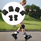 Maxbell Kids Protective Gear Set Kids Skateboard Knee Pads for 2-7 Years Sports Bike Black