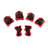 Maxbell Kids Protective Gear Set Kids Skateboard Knee Pads for 2-7 Years Sports Bike Red