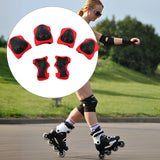 Maxbell Kids Protective Gear Set Kids Skateboard Knee Pads for 2-7 Years Sports Bike Red