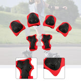 Maxbell Kids Protective Gear Set Kids Skateboard Knee Pads for 2-7 Years Sports Bike Red