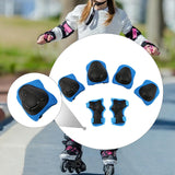 Maxbell Kids Protective Gear Set Kids Skateboard Knee Pads for 2-7 Years Sports Bike Blue