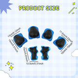 Maxbell Kids Protective Gear Set Kids Skateboard Knee Pads for 2-7 Years Sports Bike Blue