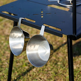 Camping Table with Light Stand Furniture Accessories for Backyard Travel BBQ