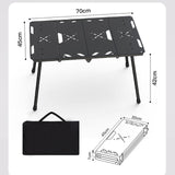 Camping Table with Light Stand Furniture Accessories for Backyard Travel BBQ