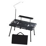 Camping Table with Light Stand Furniture Accessories for Backyard Travel BBQ