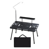 Camping Table with Light Stand Furniture Accessories for Backyard Travel BBQ