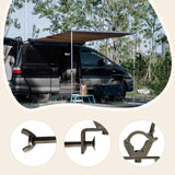Maxbell Camper Roof Clip Holder RV Side Cross Bar Fixing Clip for BBQ Hiking Outdoor