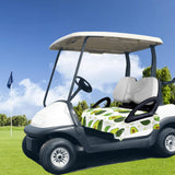 Maxbell Golf Cart Seat Cover Lightweight Microfiber Golf Cart Seat Towel for 2 Seats Avocado