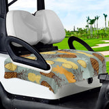 Maxbell Golf Cart Seat Cover Lightweight Microfiber Golf Cart Seat Towel for 2 Seats Pineapple