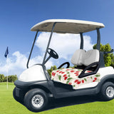 Maxbell Golf Cart Seat Cover Lightweight Microfiber Golf Cart Seat Towel for 2 Seats Cherry