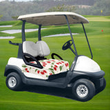 Maxbell Golf Cart Seat Cover Lightweight Microfiber Golf Cart Seat Towel for 2 Seats Cherry