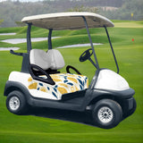 Maxbell Golf Cart Seat Cover Lightweight Microfiber Golf Cart Seat Towel for 2 Seats Lemon