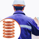 Maxbell 6 Pieces Hard Hat Sweatbands Hardhat Sweatbands for Sports Construction Work Orange