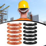 Maxbell 6 Pieces Hard Hat Sweatbands Hardhat Sweatbands for Sports Construction Work Orange