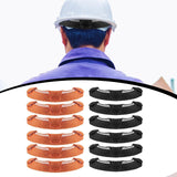 Maxbell 6 Pieces Hard Hat Sweatbands Hardhat Sweatbands for Sports Construction Work Orange