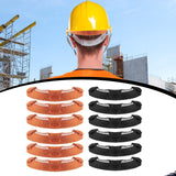 Maxbell 6 Pieces Hard Hat Sweatbands Hardhat Sweatbands for Sports Construction Work Orange