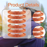 Maxbell 6 Pieces Hard Hat Sweatbands Hardhat Sweatbands for Sports Construction Work Orange