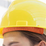 Maxbell 6 Pieces Hard Hat Sweatbands Hardhat Sweatbands for Sports Construction Work Orange