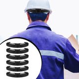 Maxbell 6 Pieces Hard Hat Sweatbands Hardhat Sweatbands for Sports Construction Work Black