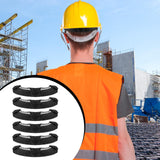 Maxbell 6 Pieces Hard Hat Sweatbands Hardhat Sweatbands for Sports Construction Work Black