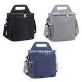 Maxbell Insulated Lunch Bag Waterproof Leakproof Lunch Cooler for Office Hiking Work Navy
