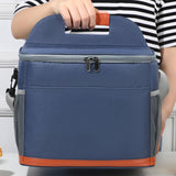 Maxbell Insulated Lunch Bag Waterproof Leakproof Lunch Cooler for Office Hiking Work Navy