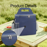 Maxbell Insulated Lunch Bag Waterproof Leakproof Lunch Cooler for Office Hiking Work Navy