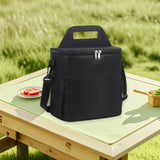 Maxbell Insulated Lunch Bag Waterproof Leakproof Lunch Cooler for Office Hiking Work Black