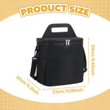 Maxbell Insulated Lunch Bag Waterproof Leakproof Lunch Cooler for Office Hiking Work Black