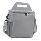 Maxbell Insulated Lunch Bag Waterproof Leakproof Lunch Cooler for Office Hiking Work Gray
