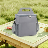 Maxbell Insulated Lunch Bag Waterproof Leakproof Lunch Cooler for Office Hiking Work Gray