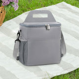 Maxbell Insulated Lunch Bag Waterproof Leakproof Lunch Cooler for Office Hiking Work Gray