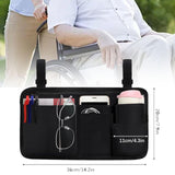 Maxbell Carry Pouch Multi-pockets Double-stitched Washable Armrest Accessories Pouch