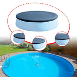 Maxbell Round Pool Cover Water Resistant Easy Set Solar Cover for Garden Home Winter