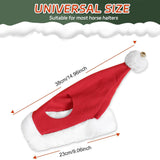 Maxbell Horse Ear Bonnet Equipment Horse Santa Cap for Christmas Party Favors