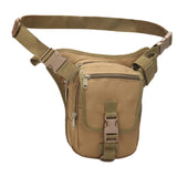 Maxbell Drop Leg Bag Multipurpose Utility Pouch Leg Pouch for Motorcycle Hiking Bike Khaki
