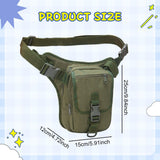 Maxbell Drop Leg Bag Multipurpose Utility Pouch Leg Pouch for Motorcycle Hiking Bike Green